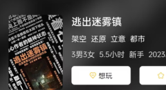<b>剧本杀《逃出迷雾镇》复盘攻略：角色体验测评，剧情走向及煽情度解析</b>